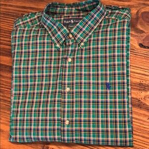 Plaid Polo Button Down